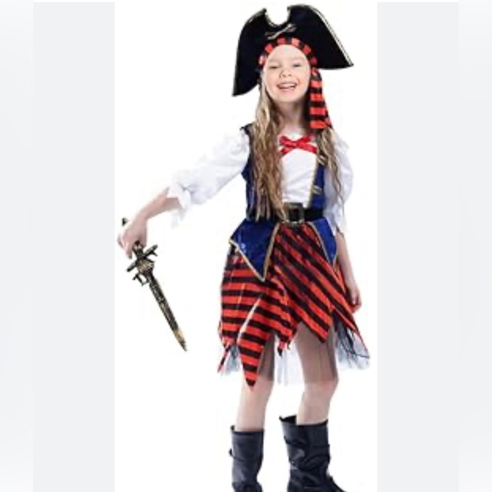 Halloween Girls Pirate Cosplay Pirate Costume with pirate hat